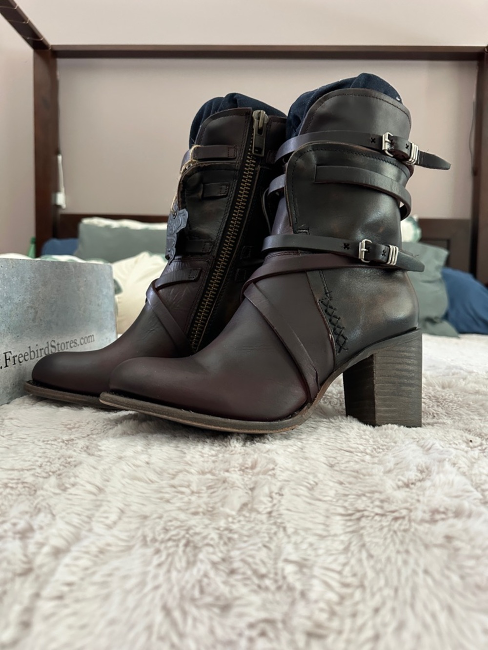 Freebird by Steven Wine Multi Ankle Boots, Size 9, NIB